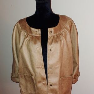 Ladies faux leather jacket